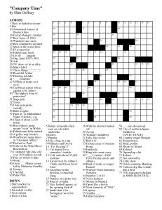 Easy Crossword Puzzles on January   2013   Matt Gaffney S Weekly Crossword Contest   Page 2